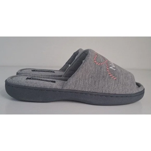 Nautica Eldridge Valentine Mule Slippers US Women's Size 7-8 Gray Open Toe - Picture 3 of 7